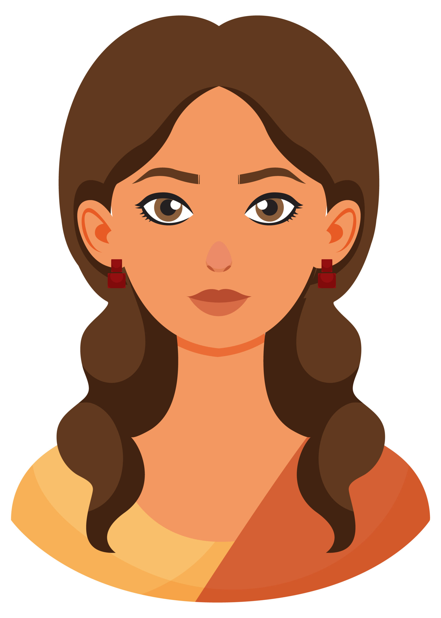 Traditional Indian Woman Illustration